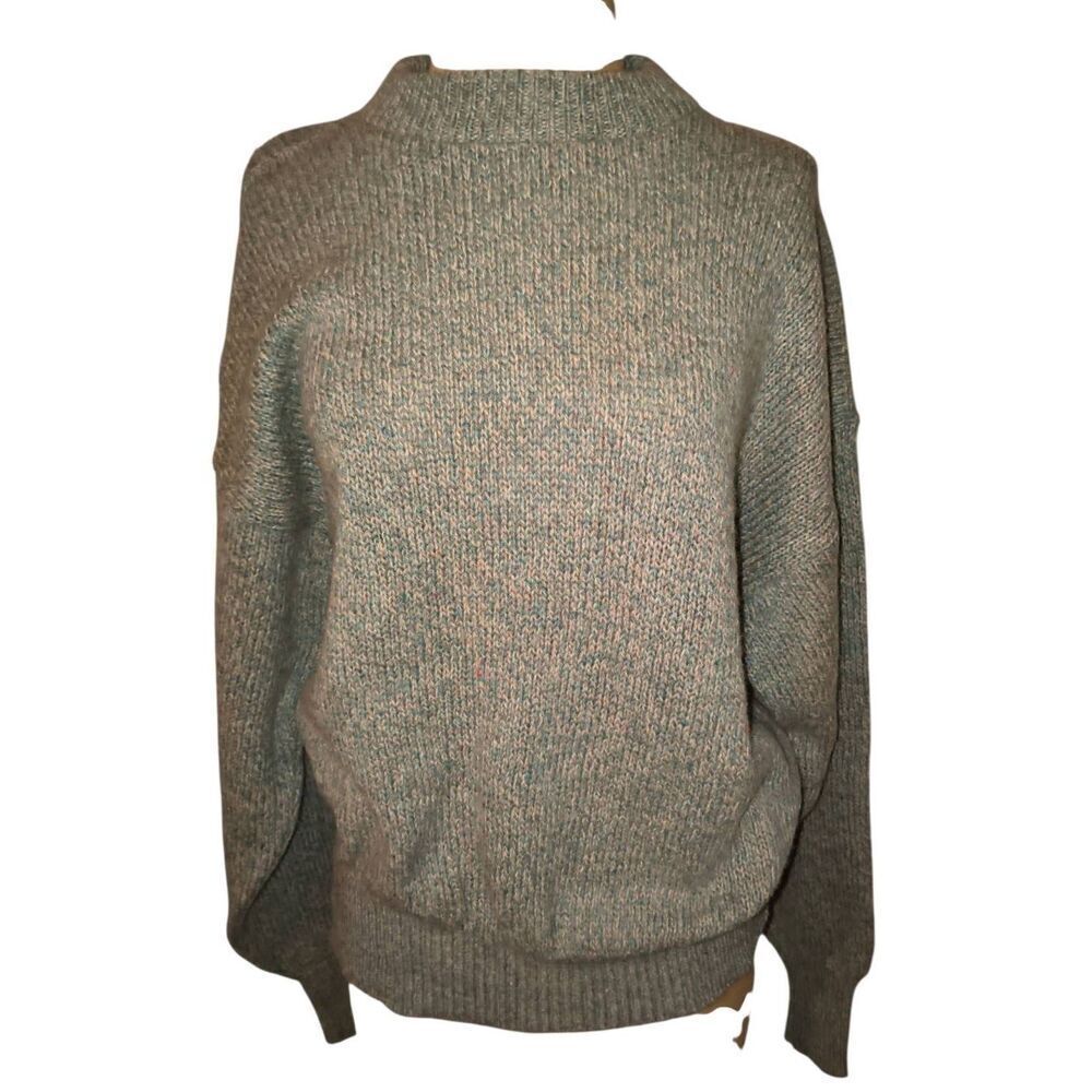 J.G. James Wool blend green tan sweater , vintage Size XL Women's? See measureme